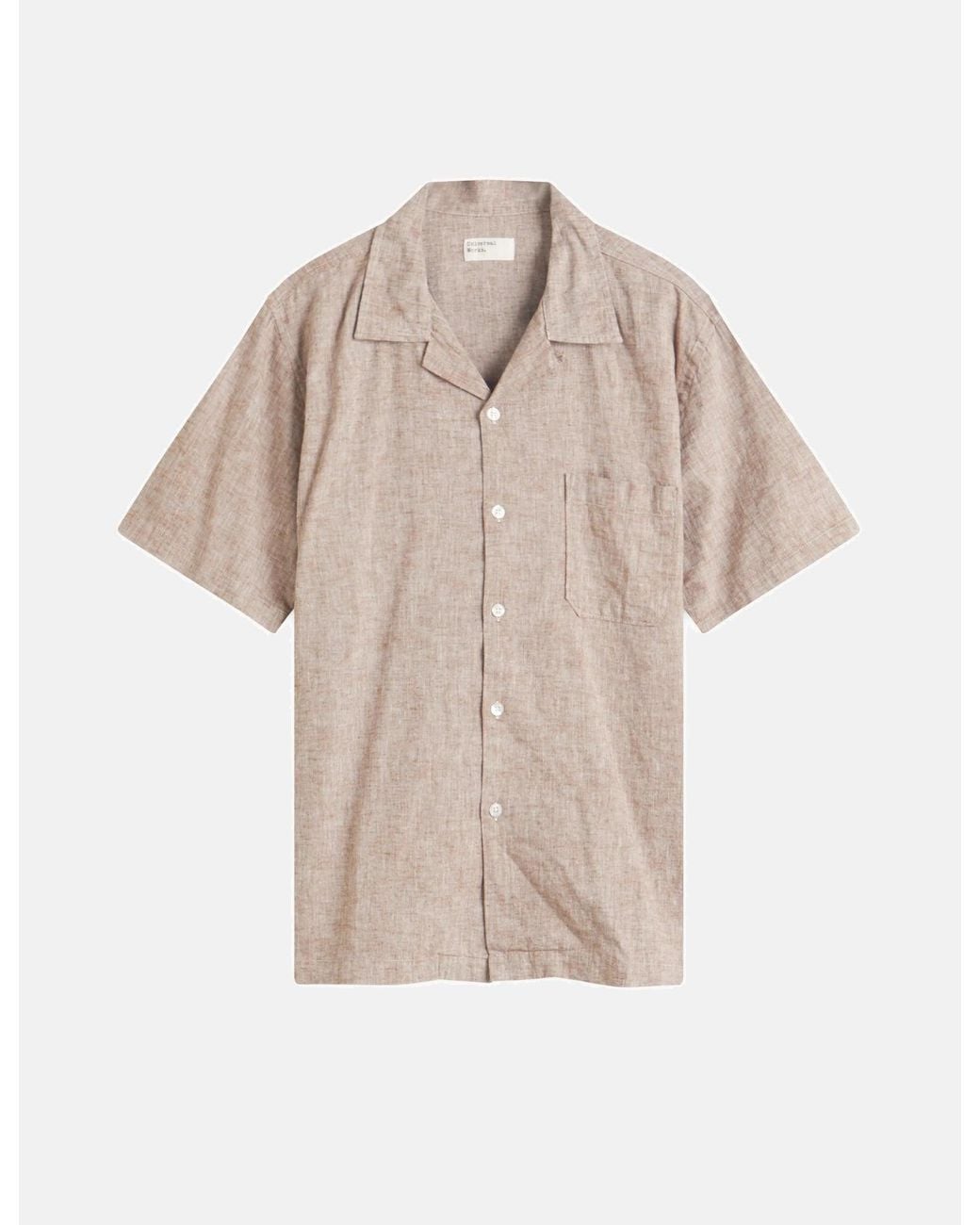 Universal Works Natural Road Linen (Shirt Slub Mix) for men