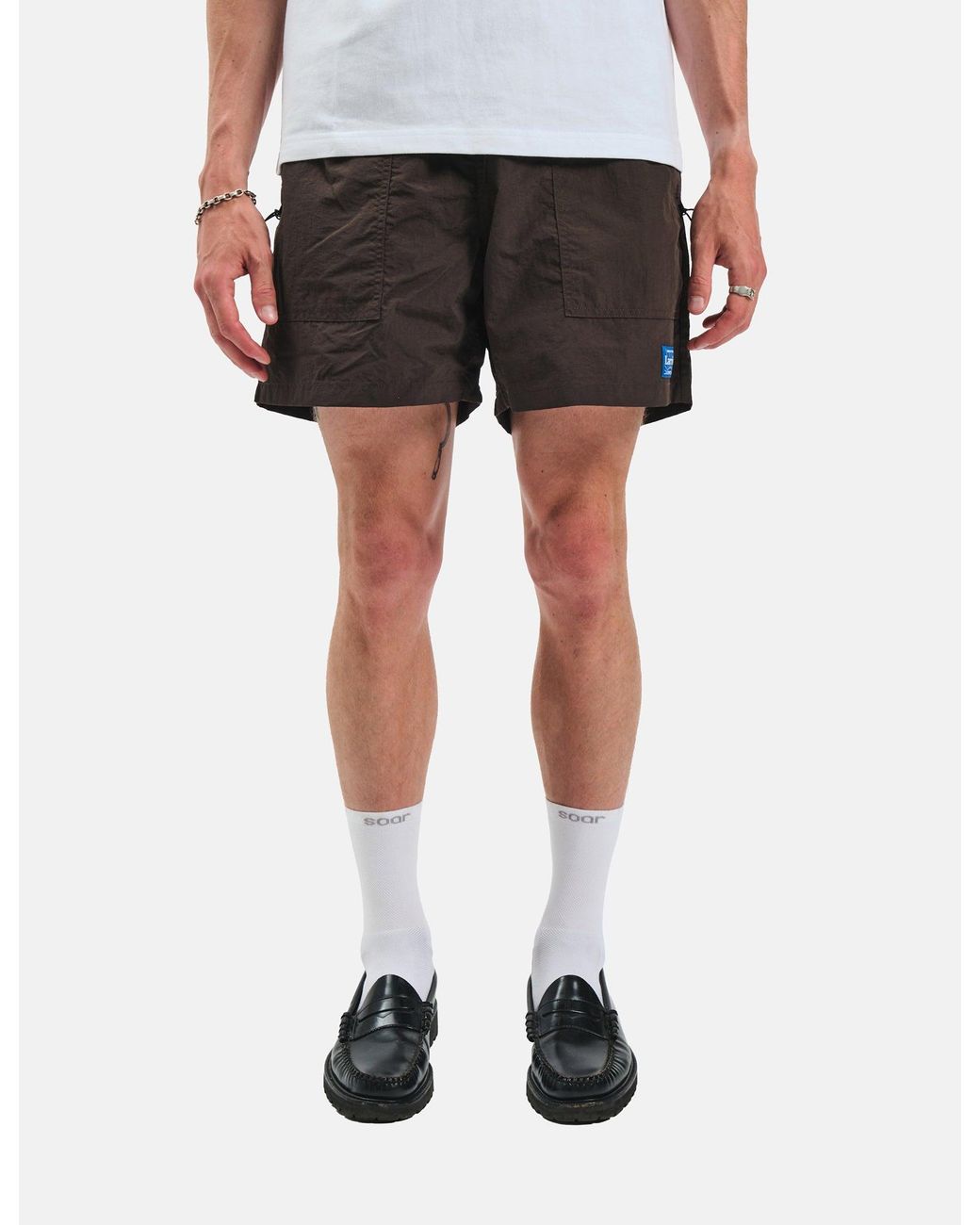 Larriet Black X Article Exclusive Rec Shorts (Nylon Taffeta for men