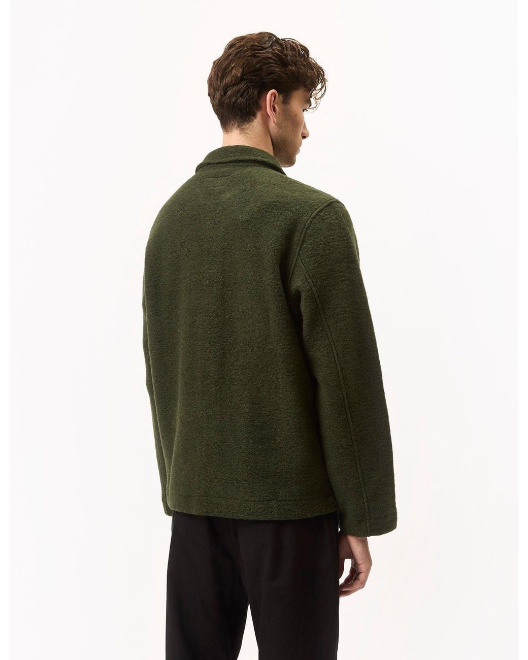 Universal Works Green Field Jacket (Wool Fleece) for men