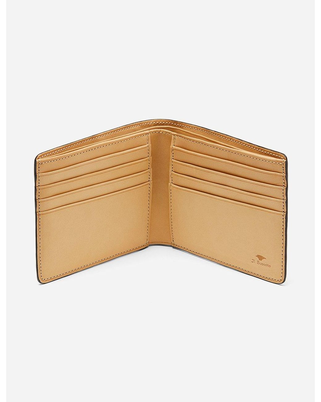 Il Bussetto Yellow Bi-Fold Wallet (Leather) for men