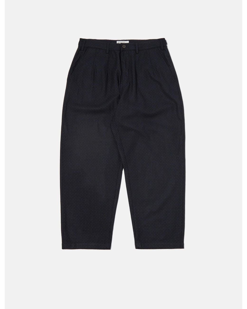Universal Works Blue Dutch Pant (Dot Print) for men
