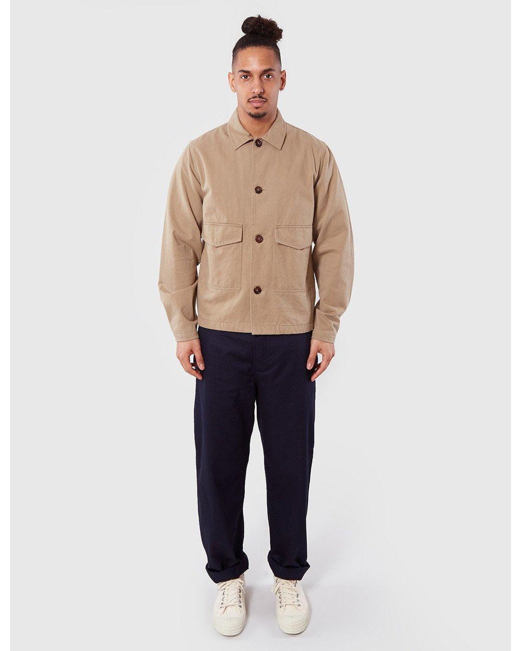 Universal Works Natural Watchman Jacket for men