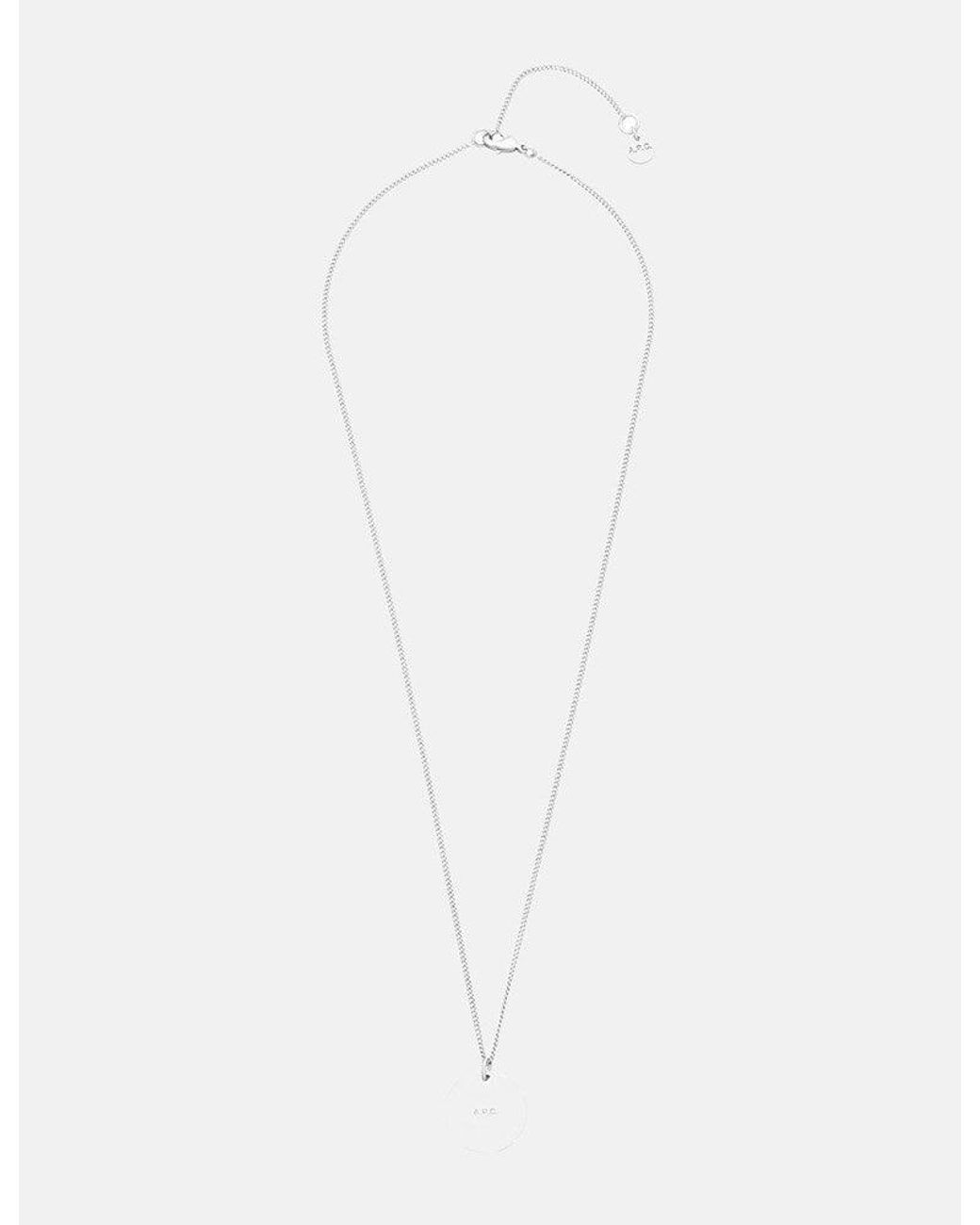 A.P.C. White Eloi Necklace for men