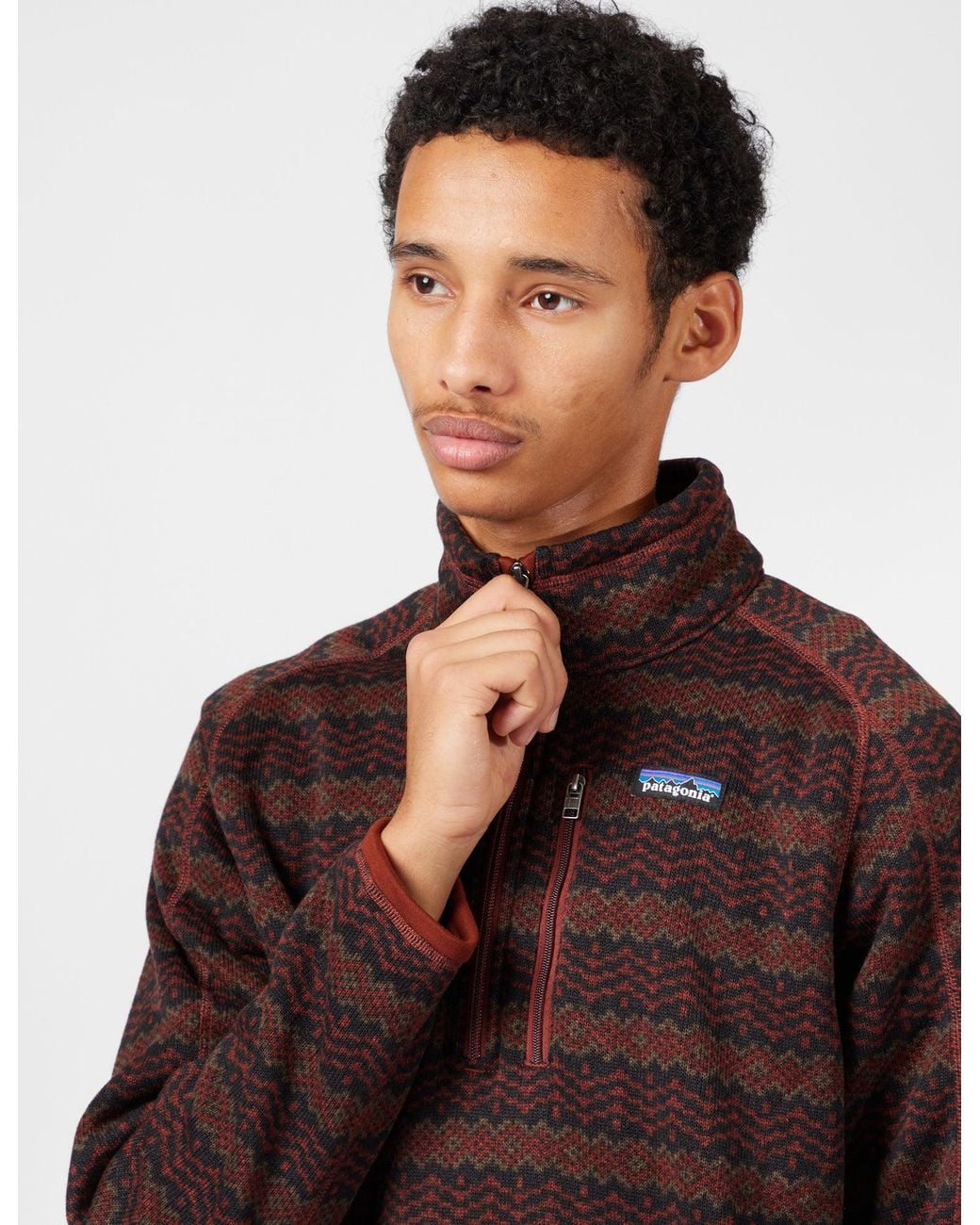 Patagonia Brown Better Sweater 1/4 Zip Fleece (Woven Together) for men