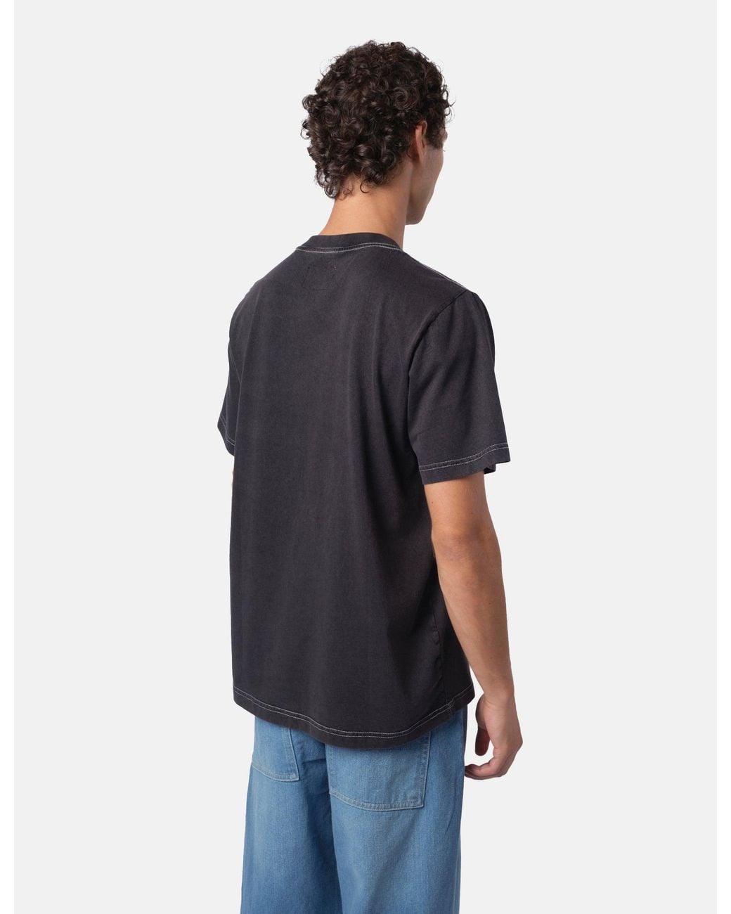 BHODE Blue Good Vibes Pigment Dyed T-Shirt for men