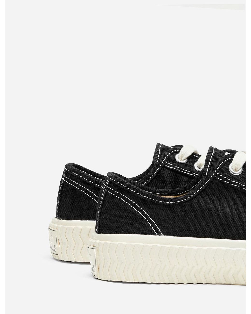 Excelsior White Bolt Low Canvas Trainers for men