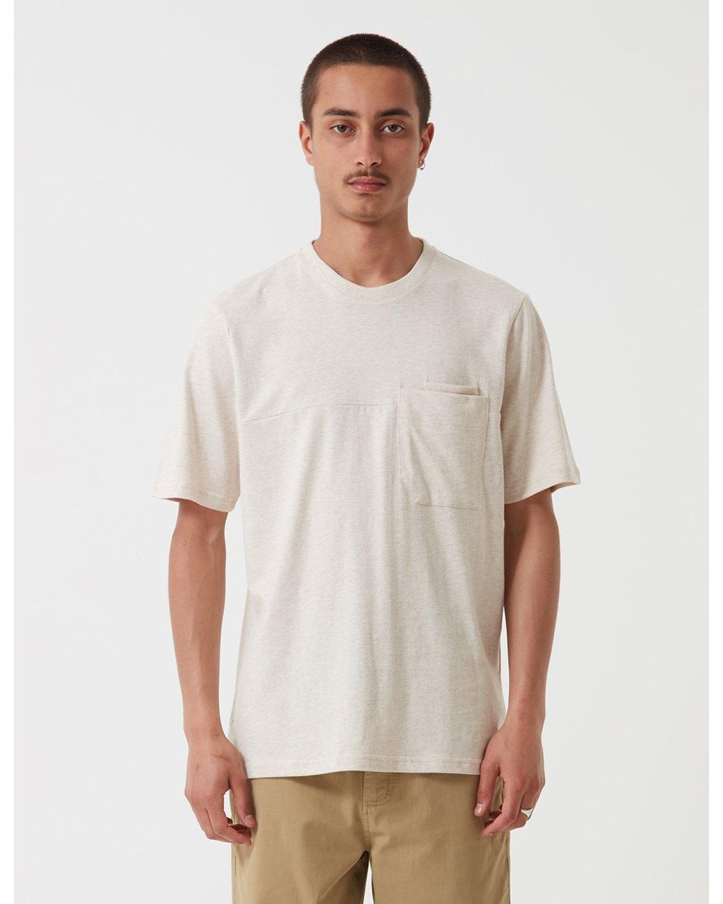 Folk White Folk Angle Pocket T-Shirt for men