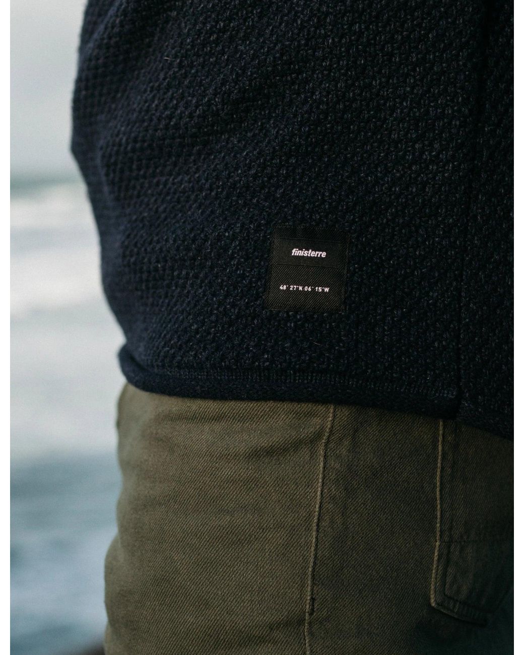 FINISTERRE Blue Barents Jumper (Wool Mix) for men