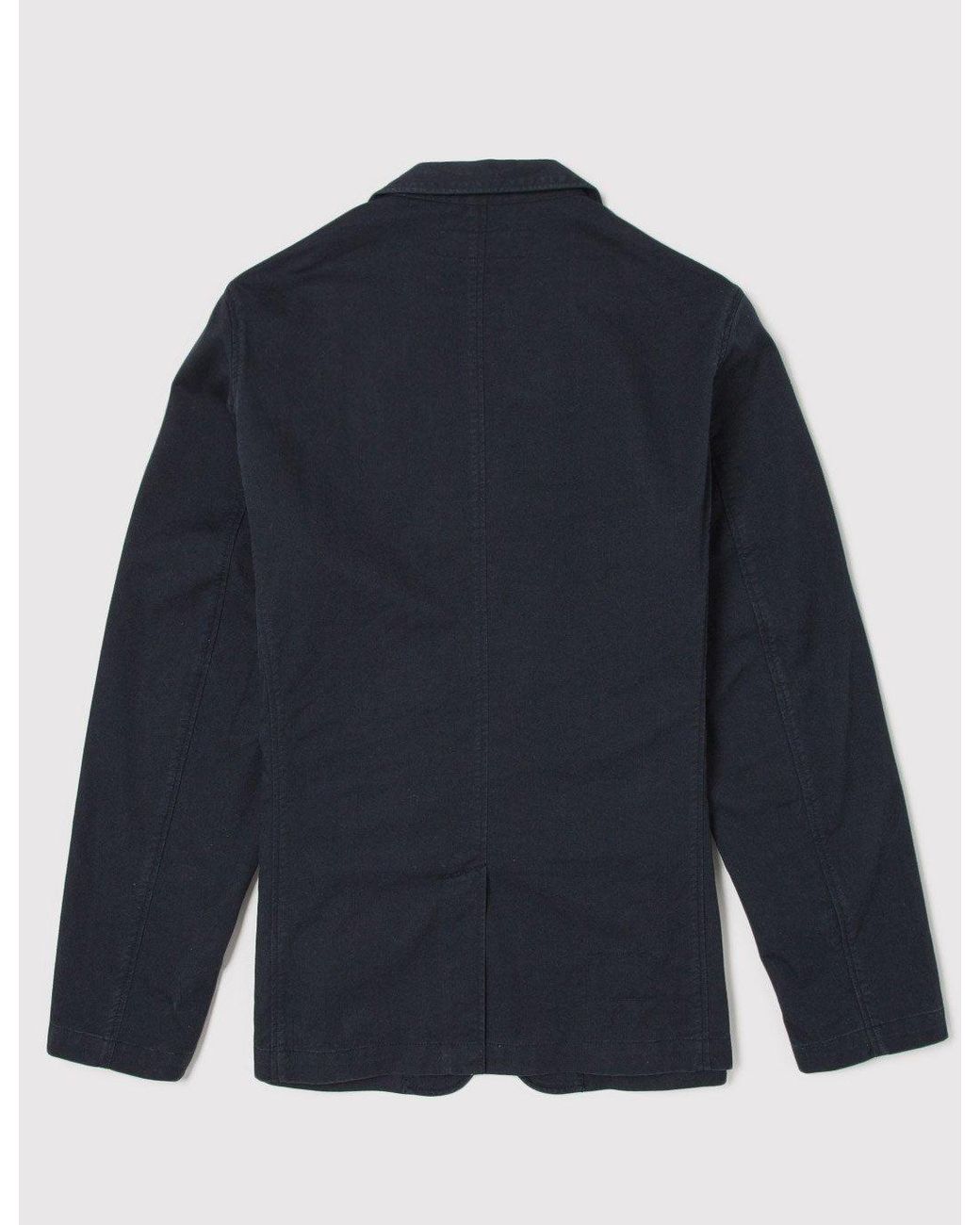Universal Works Blue Twill Suit Jacket for men