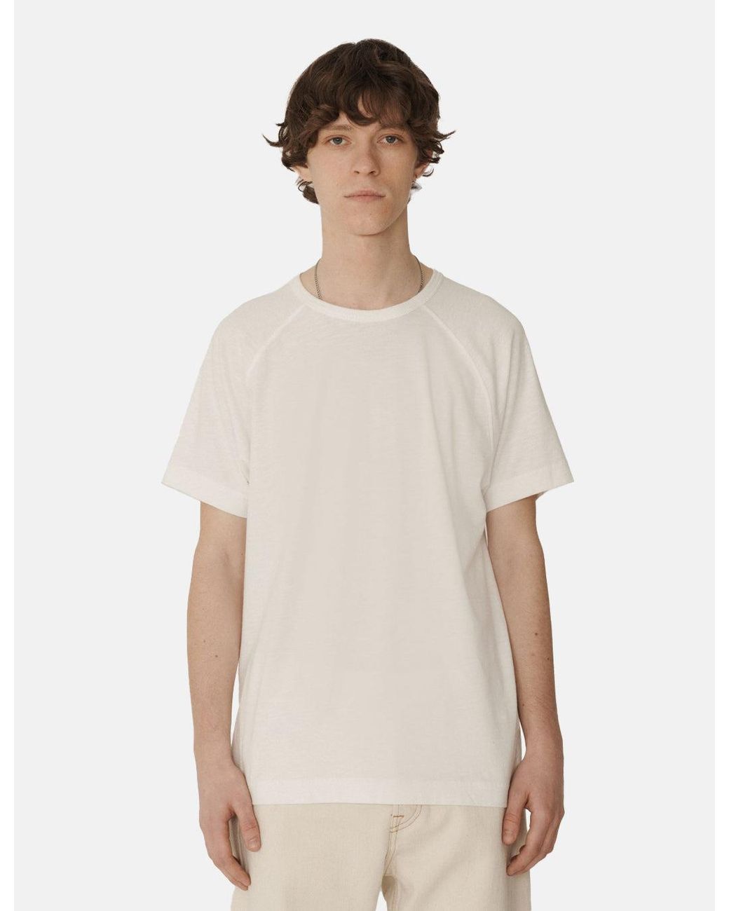 YMC White Earth Television T-Shirt (Organic) for men