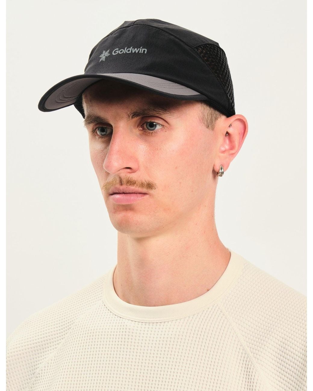 Goldwin Black Utility Jet Mesh Cap for men