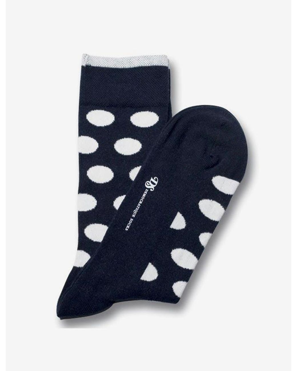 Democratique Socks Blue Democratique Spotted Socks for men