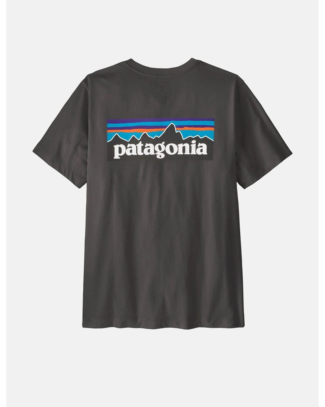 Patagonia Black P-6 Logo T-Shirt for men