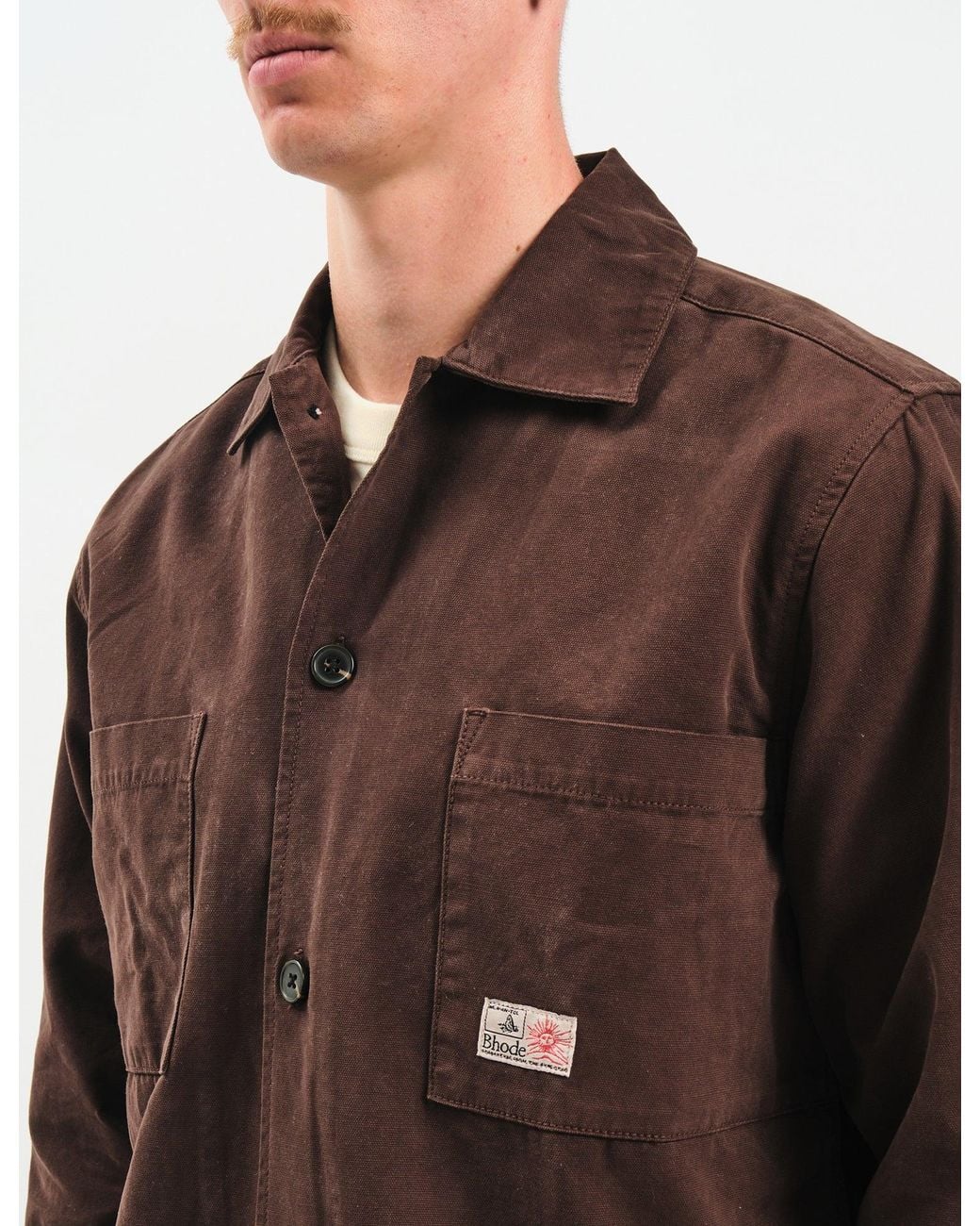 BHODE Brown Hunting Overshirt (Twill) for men