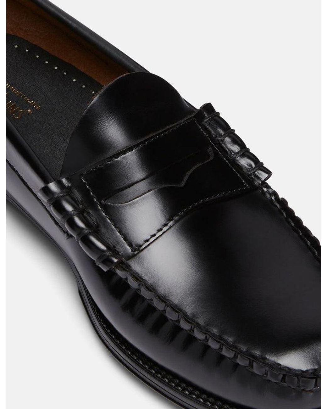 G.H.BASS Black Weejuns Ii Larson Moc Penny (Leather) for men