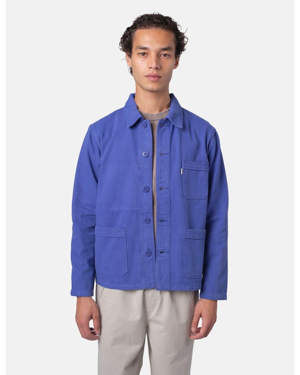 BHODE Blue French Chore Jacket Mkii for men