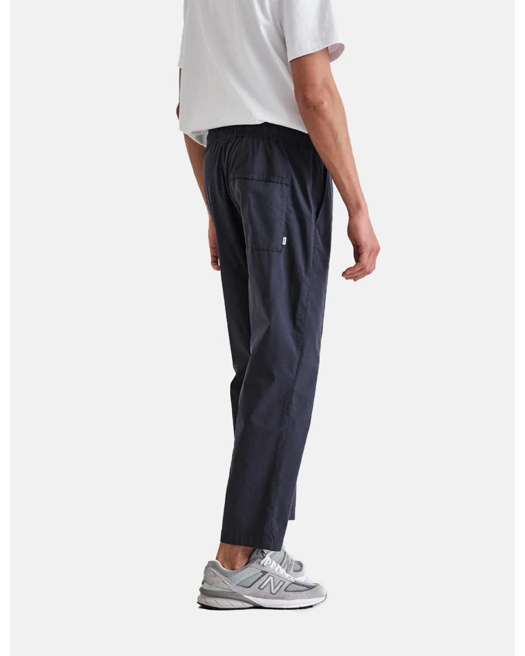 Wax London Blue Kurt Organic Cotton Trouser (Tapered) for men