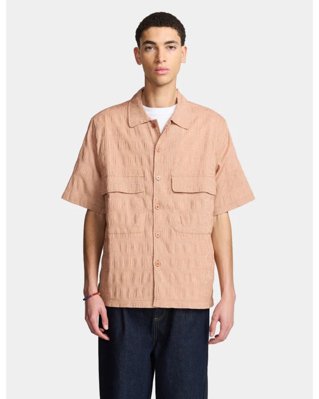 Larriet Blue Kendalls Short Sleeve Shirt for men