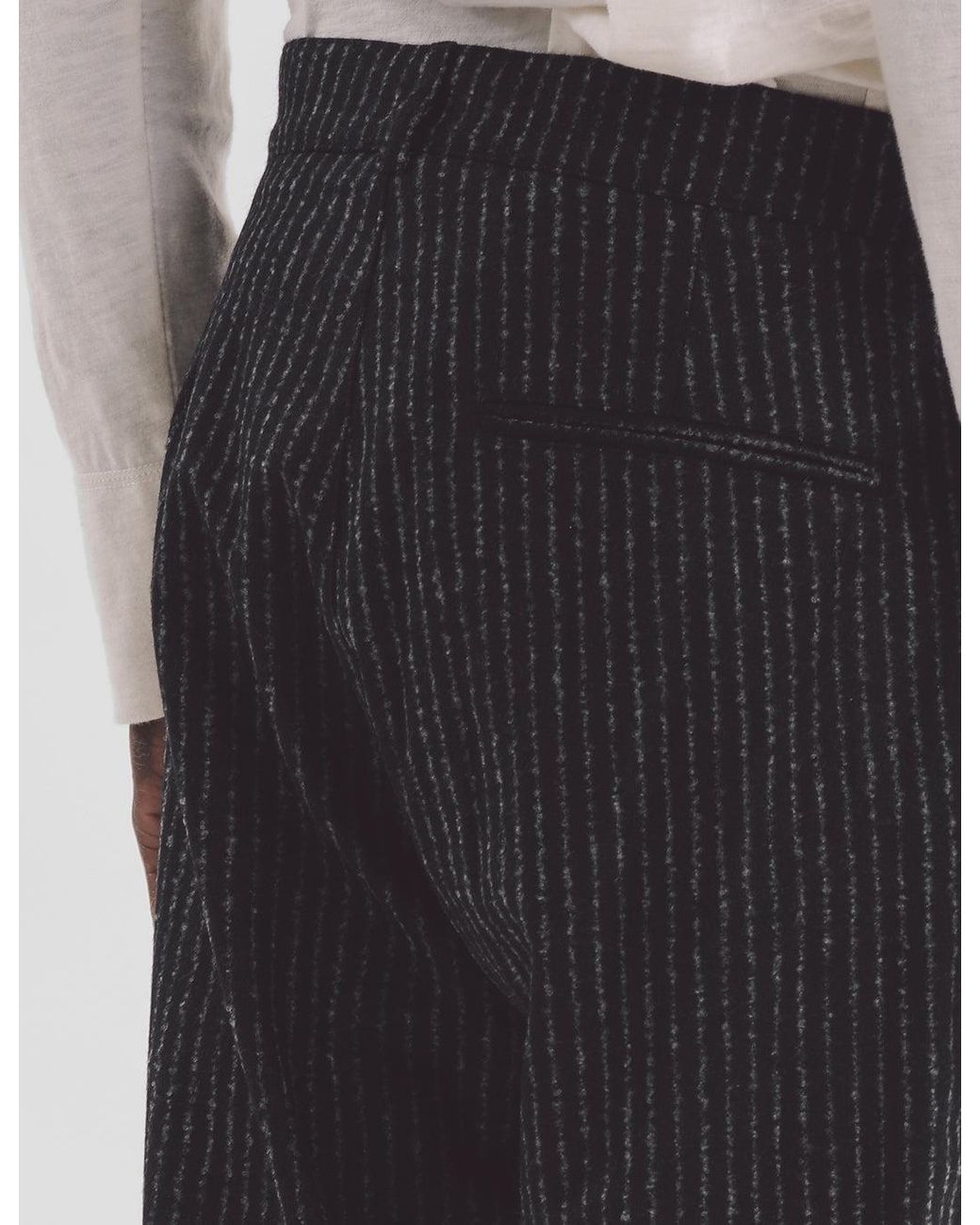 YMC Gray Hand Me Down Stripe Trousers (Wool) for men