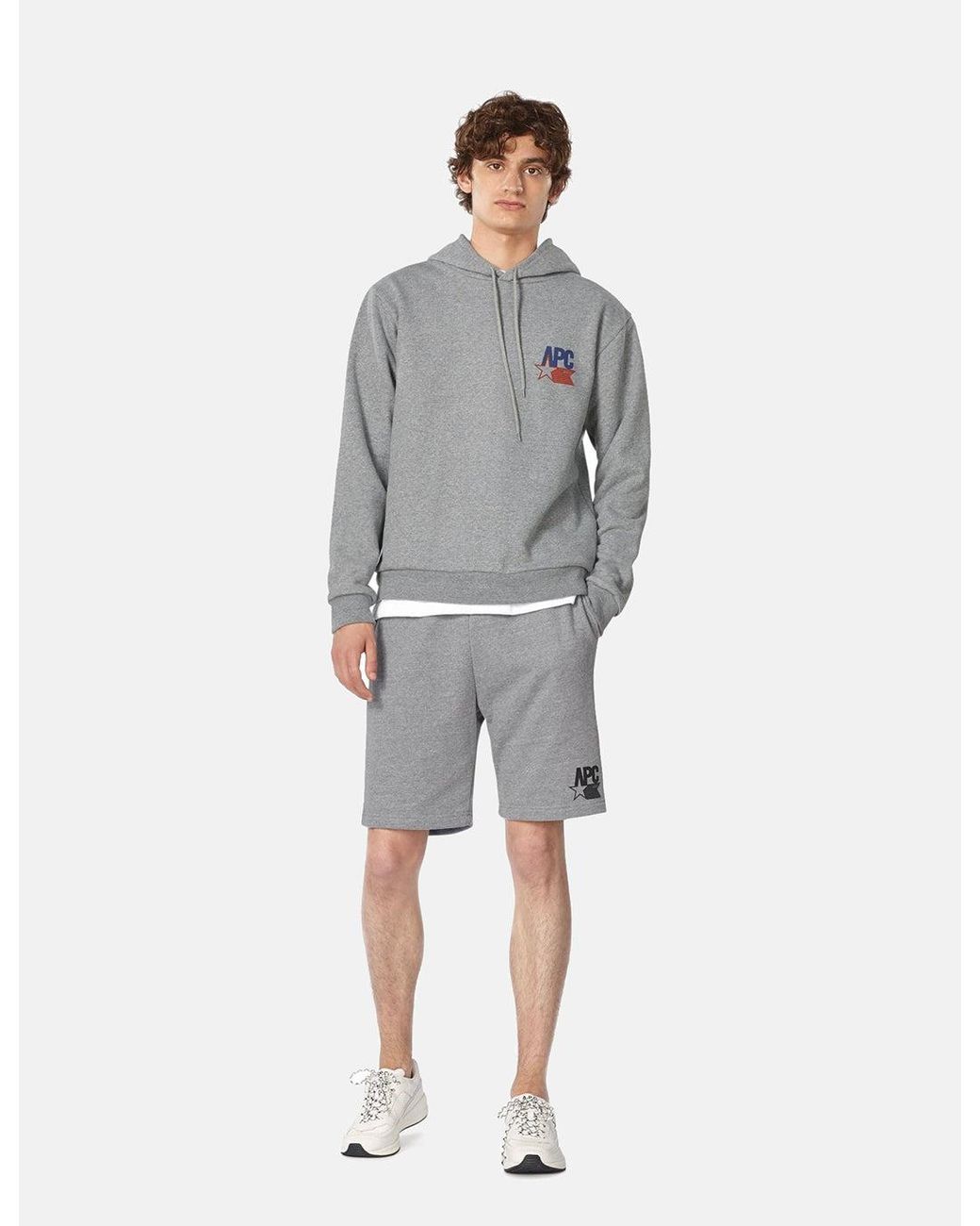 A.P.C. Gray Bernardo Hoodie for men