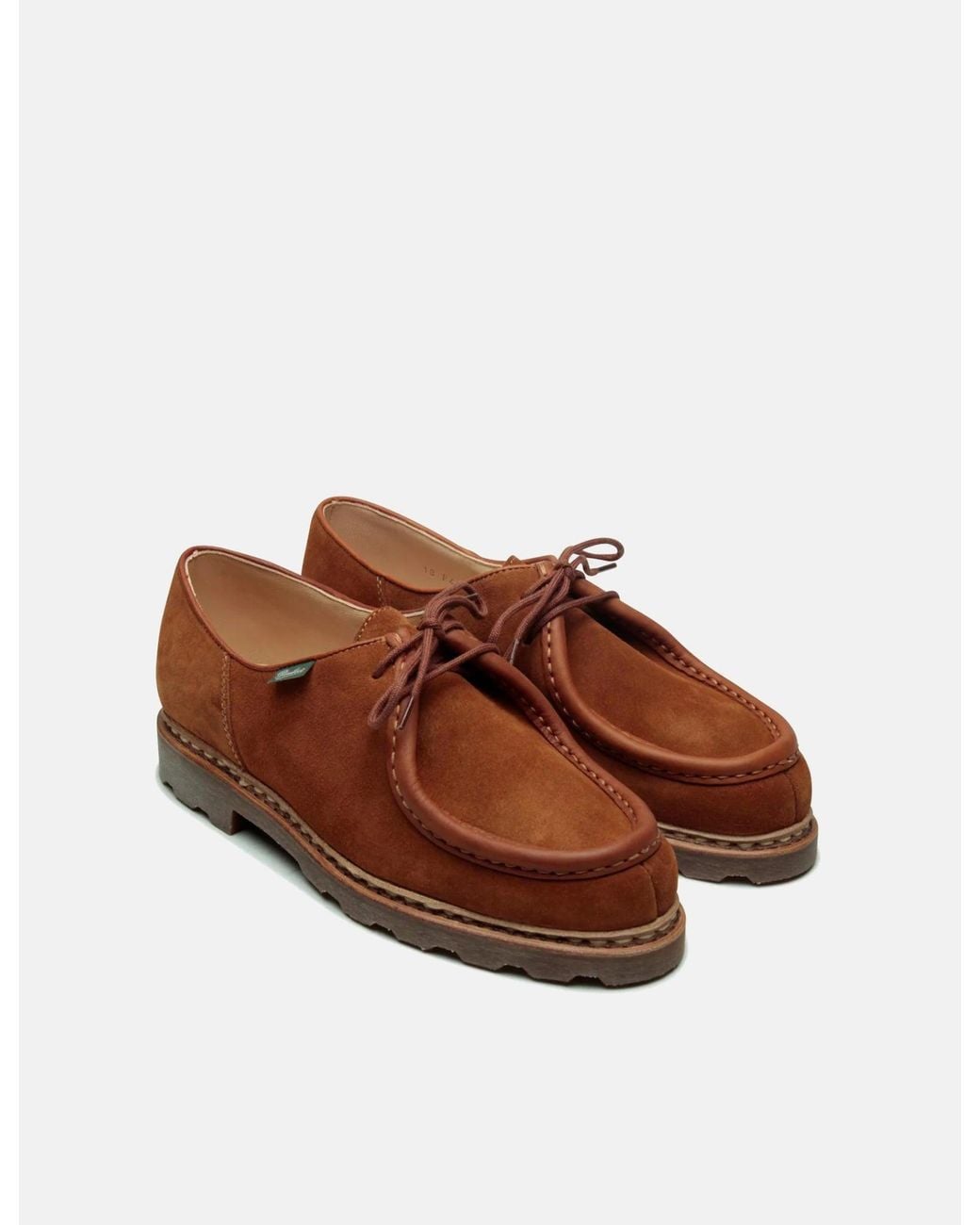Paraboot Brown Michael Derby Shoe (Leather) for men