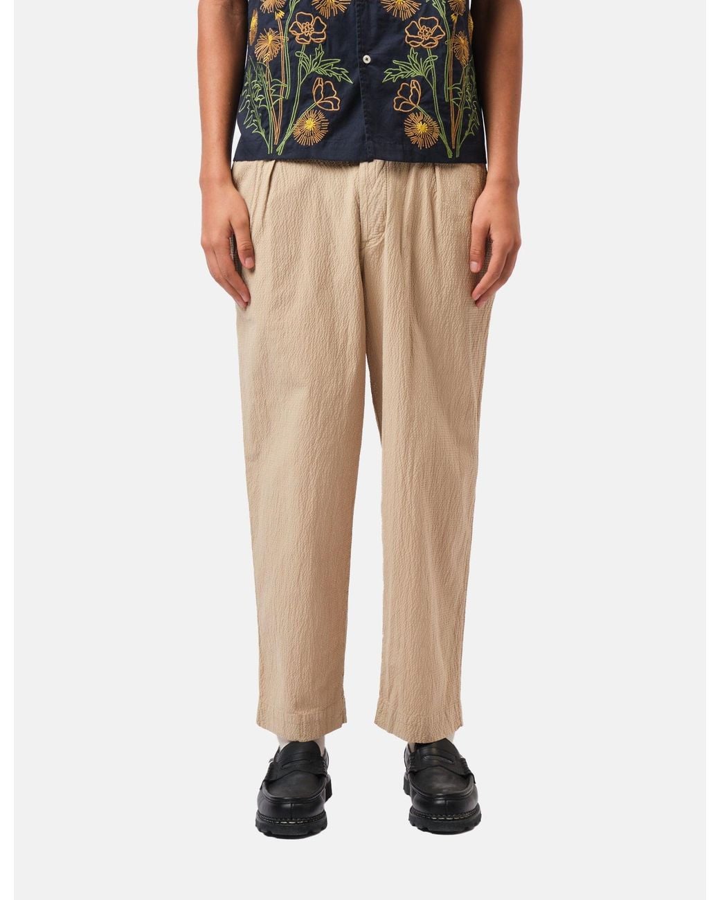 Universal Works Black Oxford Pant (Seersucker Ii) for men