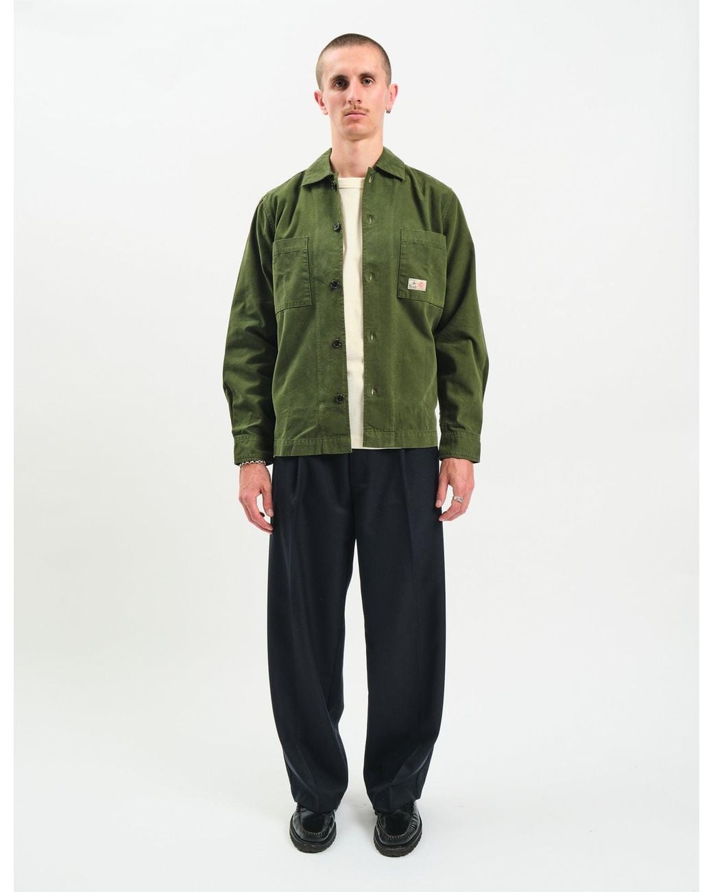 BHODE Green Hunting Overshirt (Twill) for men