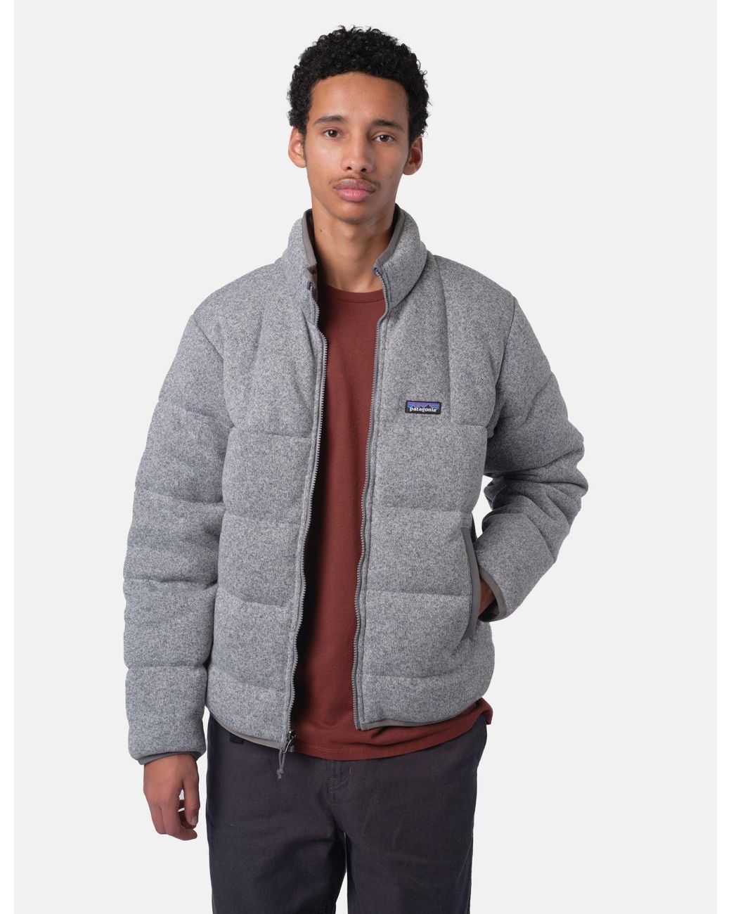 Patagonia Gray Reversible Down Better Sweater Jacket for men