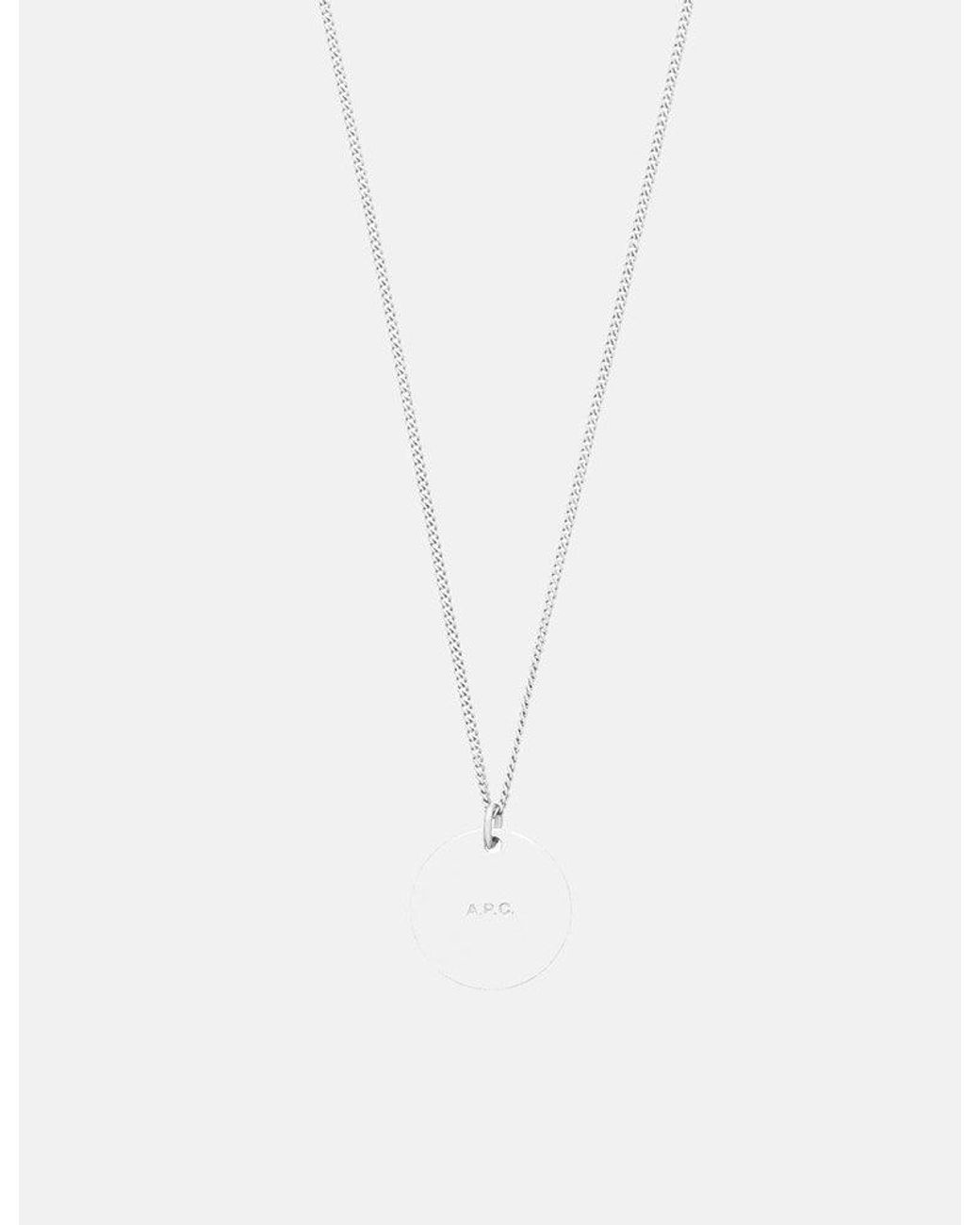 A.P.C. White Eloi Necklace for men