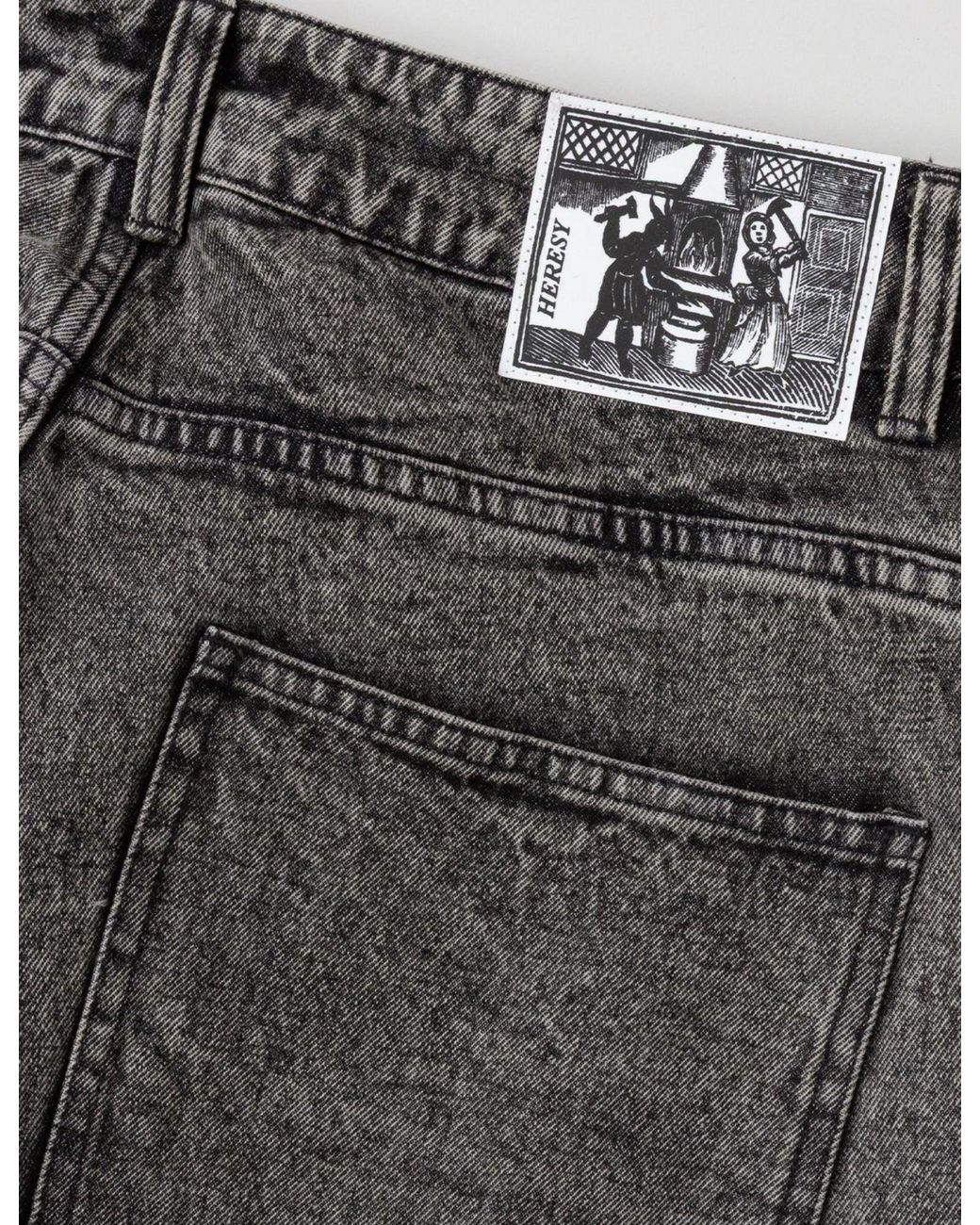 Heresy Gray Heretic Jeans for men