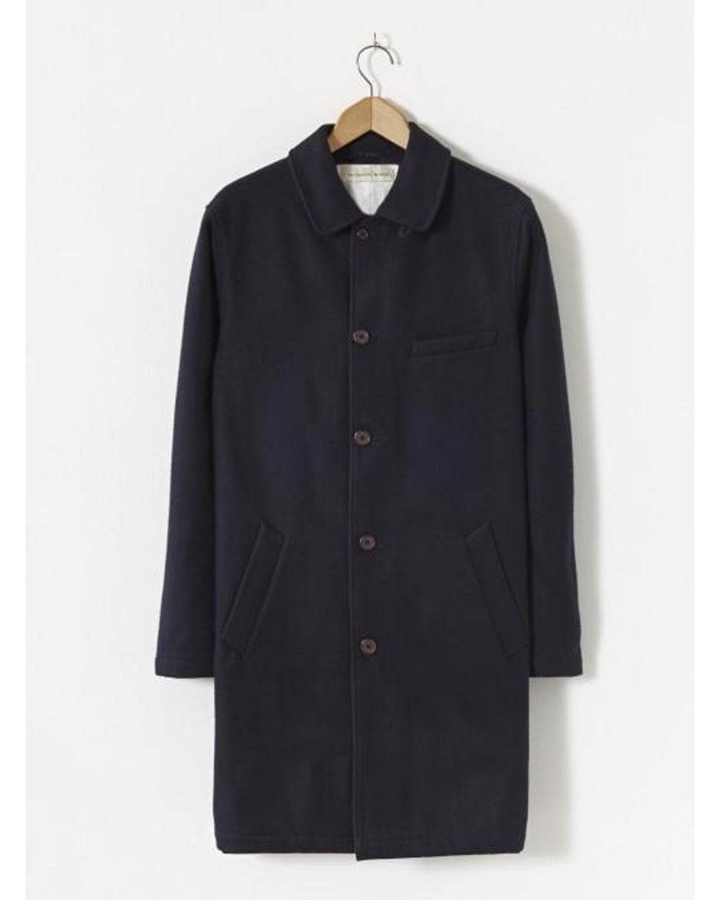 Universal Works Blue Top Coat for men