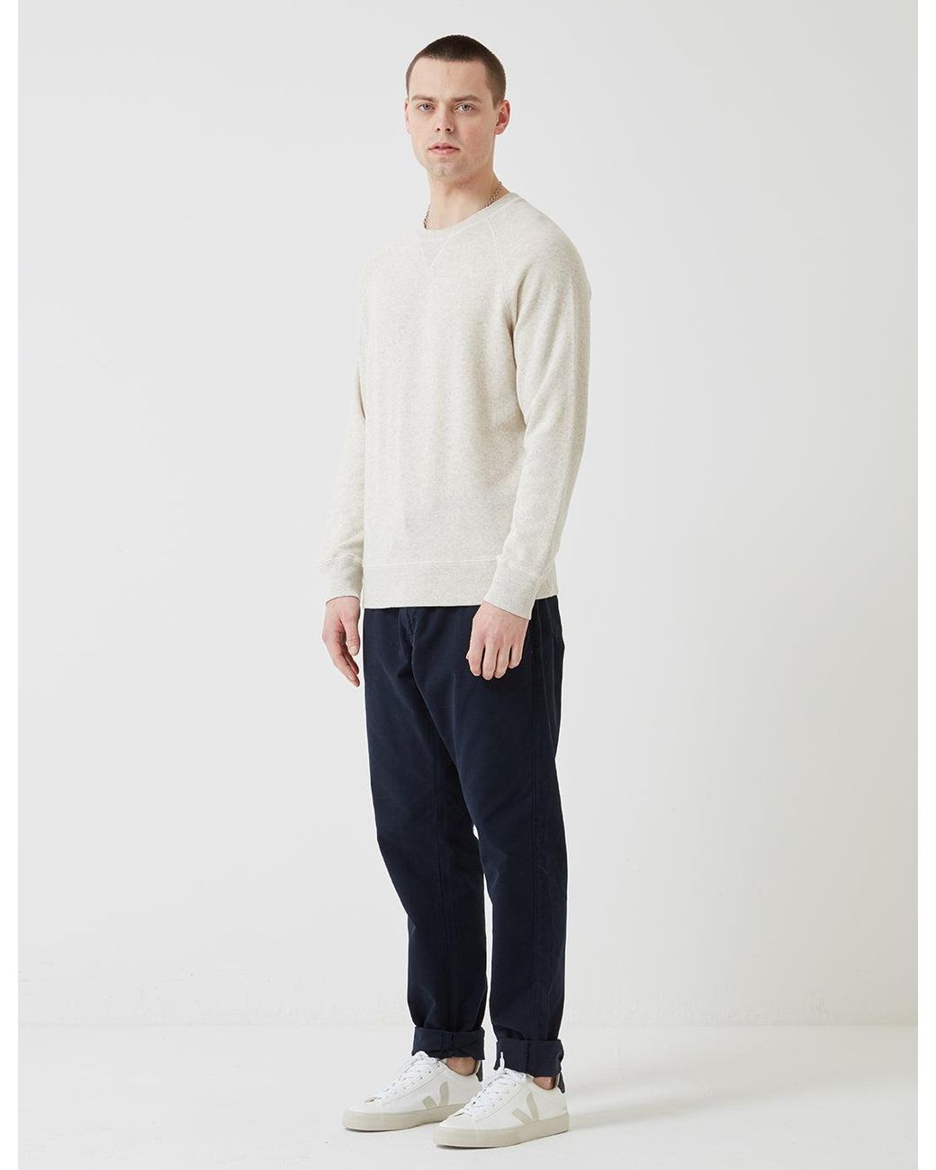 Bellerose White Mali Sweatshirt for men