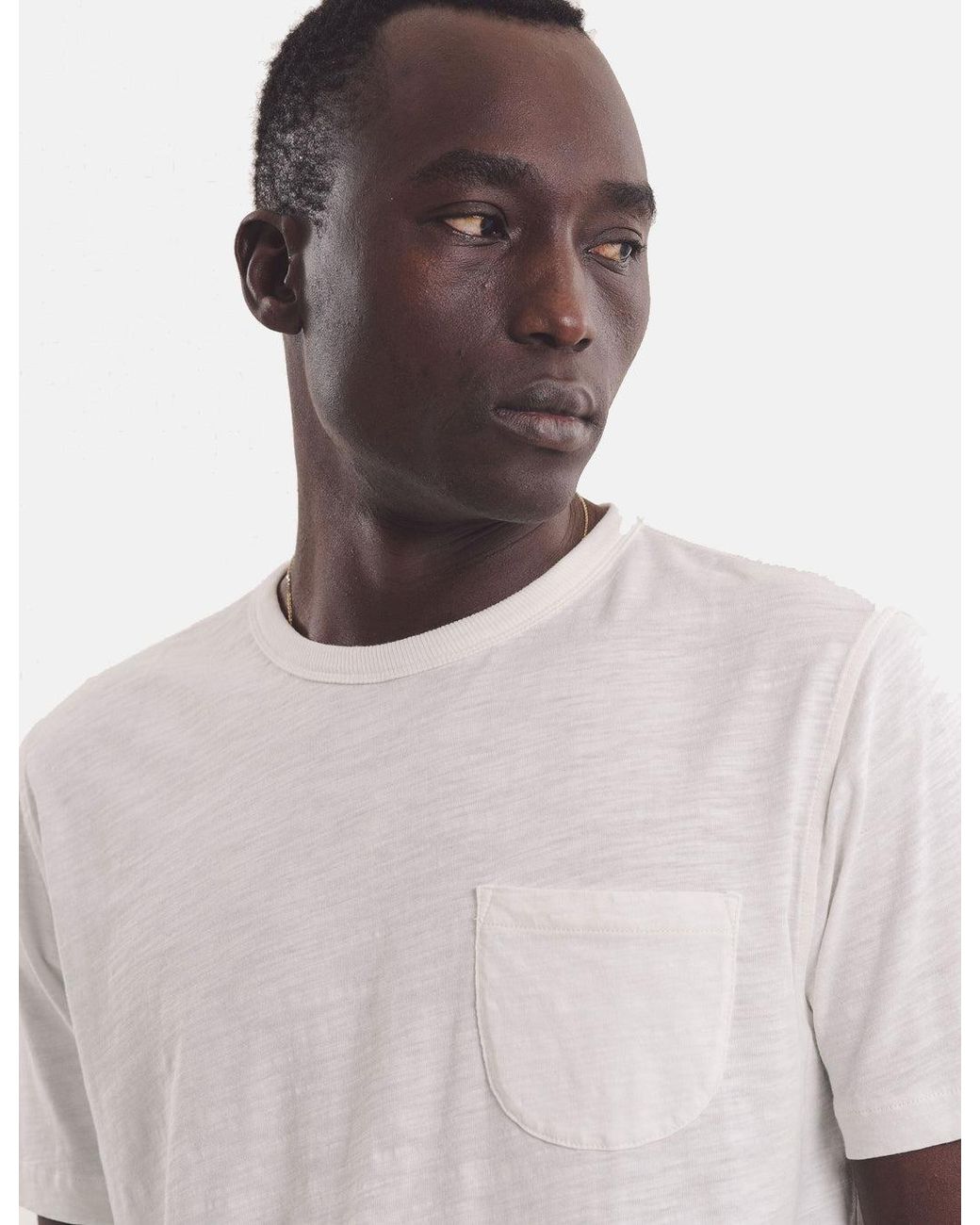 YMC White Wild Ones Pocket T-Shirt for men
