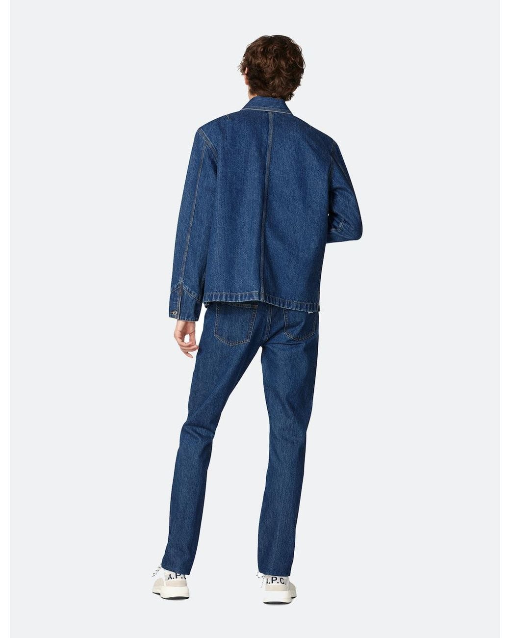 A.P.C. Blue X Carhartt-Wip Talk Denim Jacket for men