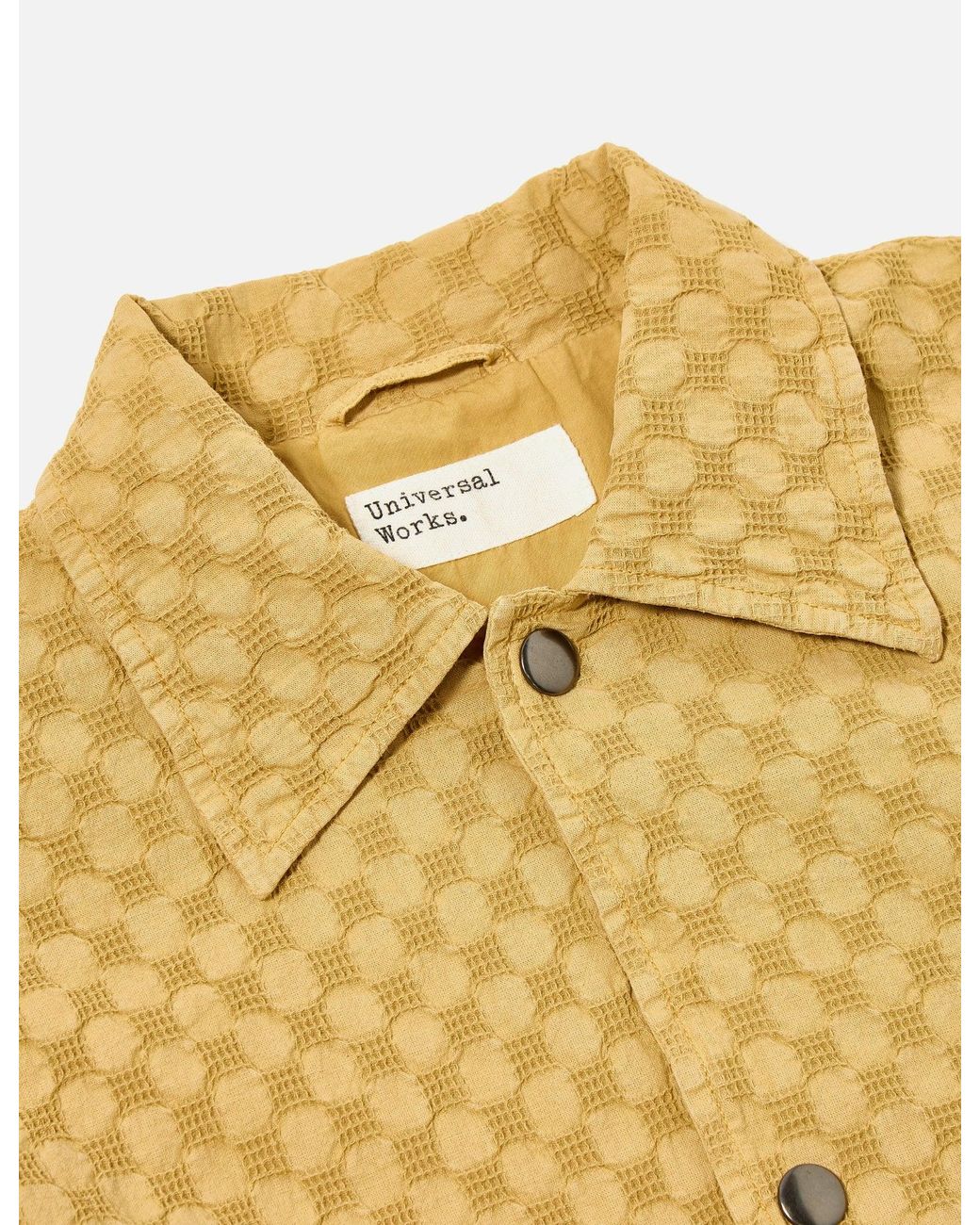 Universal Works Natural Head Coach Jacket (Dot Waffle) for men