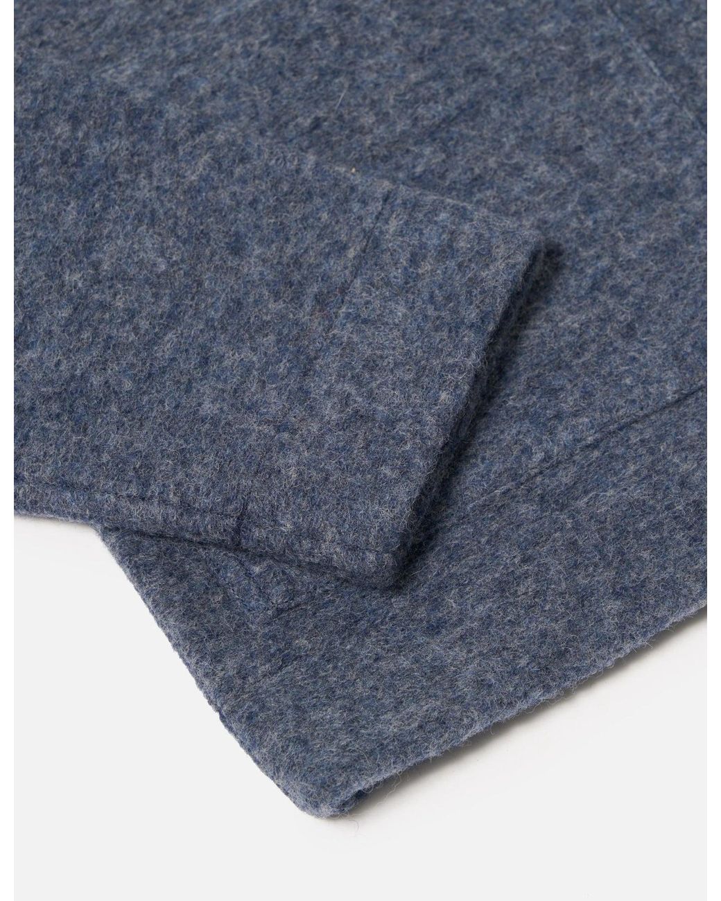 Universal Works Blue Uniform Jacket (Wool Fleece) for men