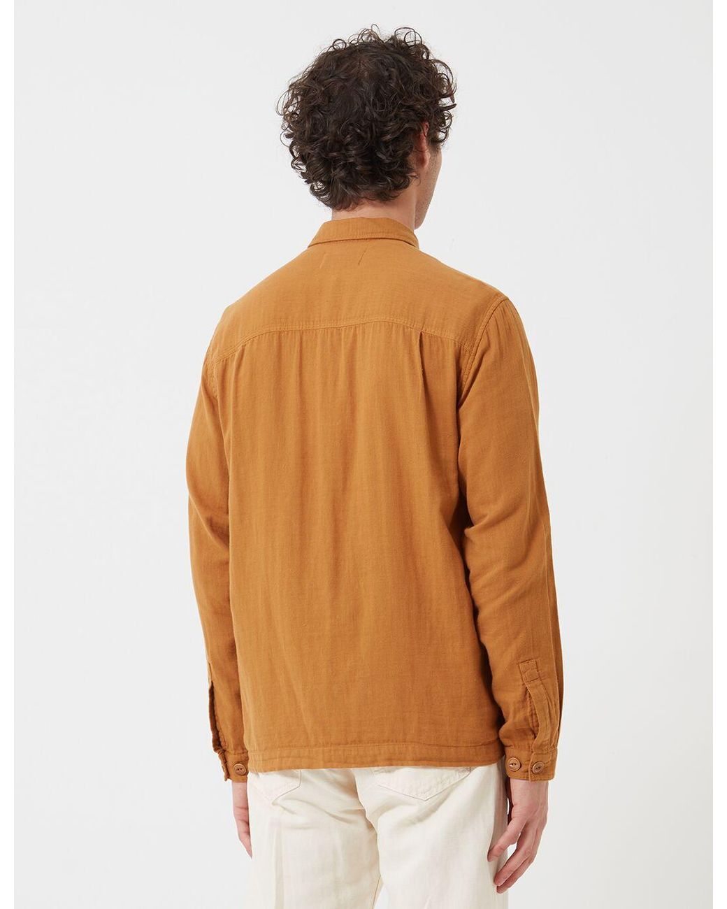 YMC Brown D Pocket Shirt for men