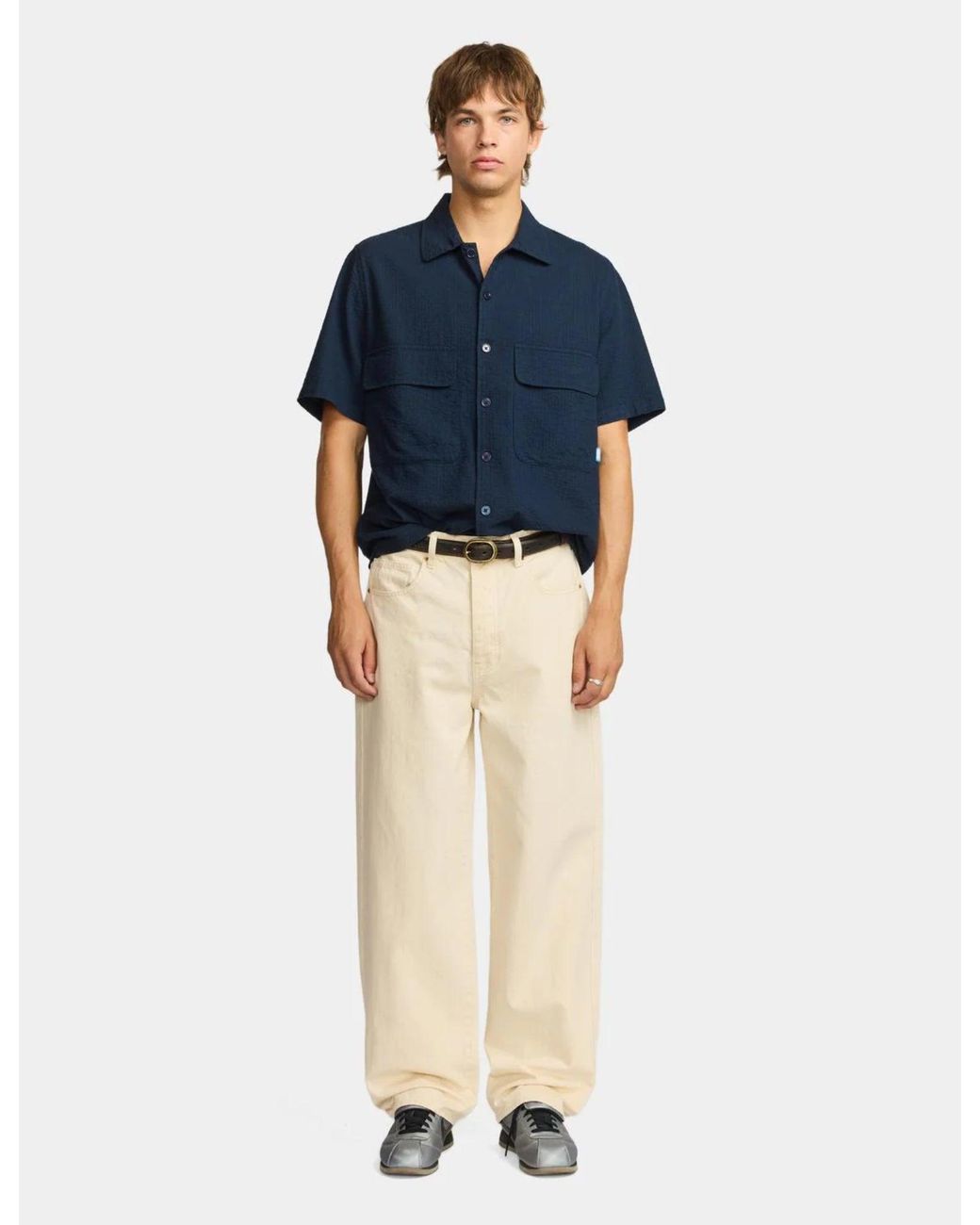Larriet Blue Kendalls Short Sleeve Shirt for men