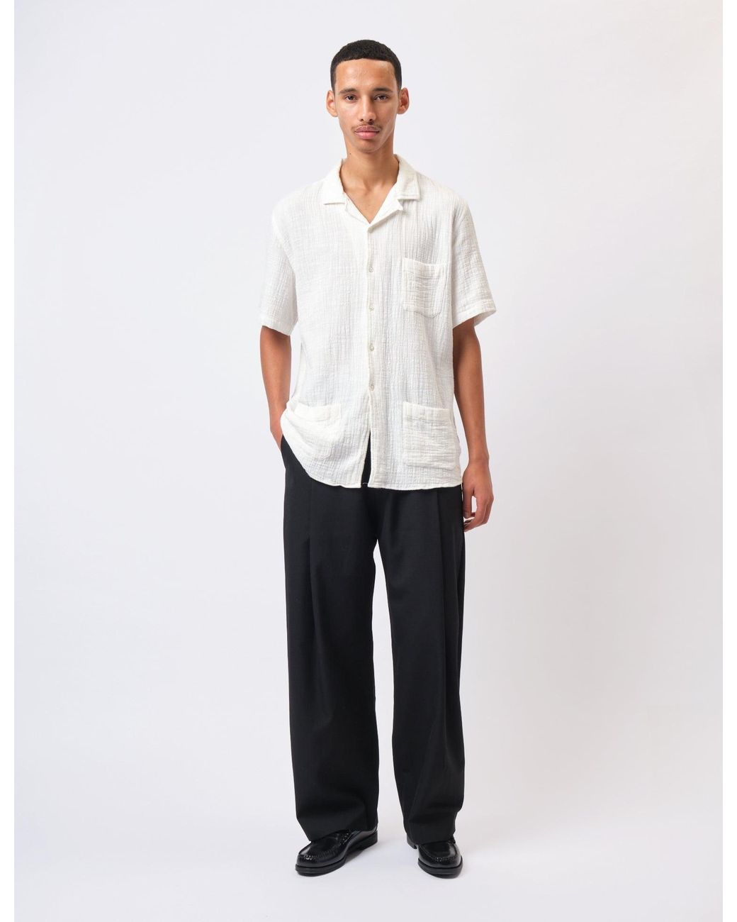 Laz Paz White La Paz Vitória Caribean-Style Shirt for men