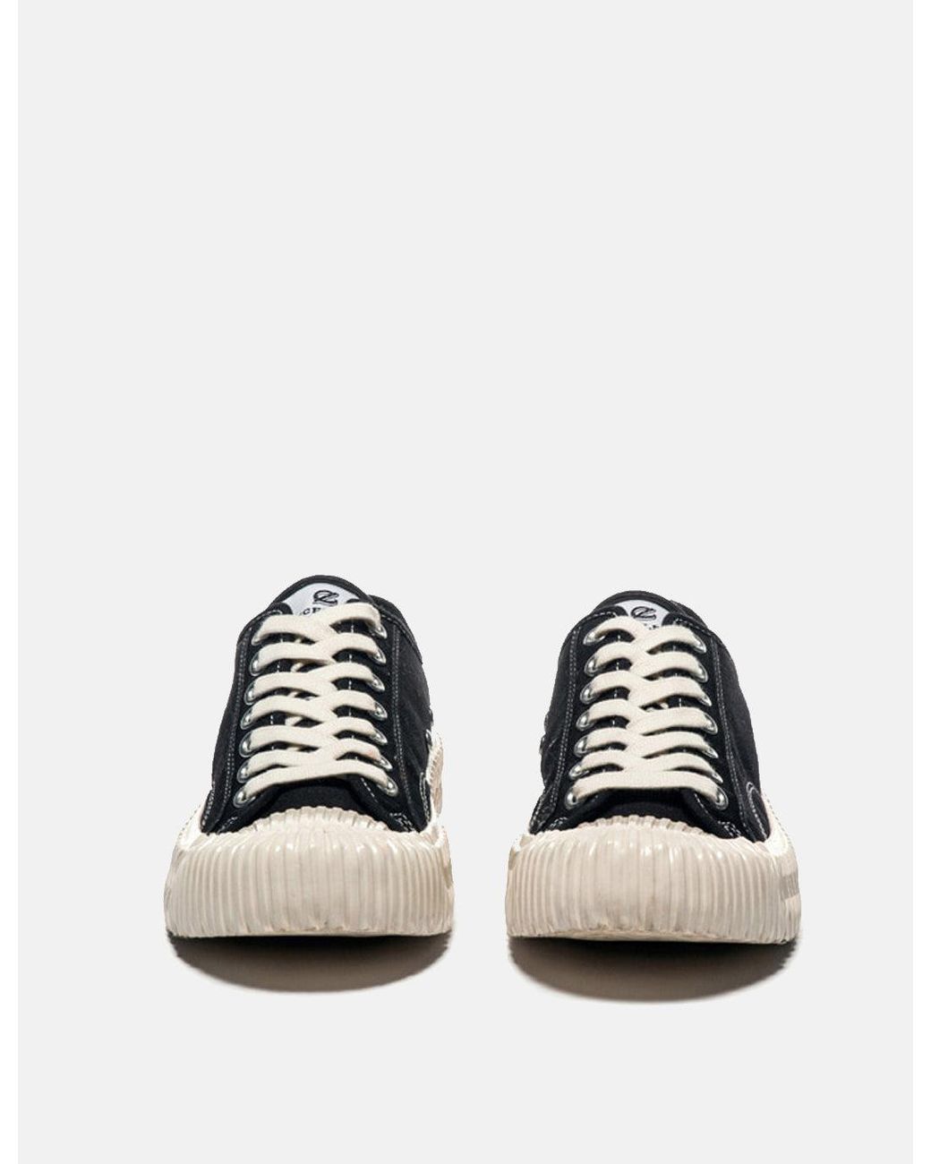 Excelsior White Bolt Low Canvas Trainers for men