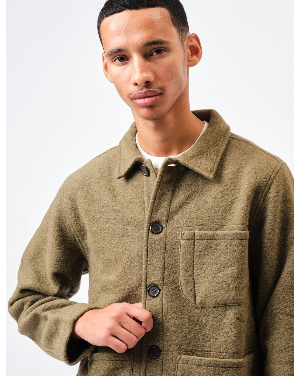 Universal Works Natural Field Jacket (Wool) for men