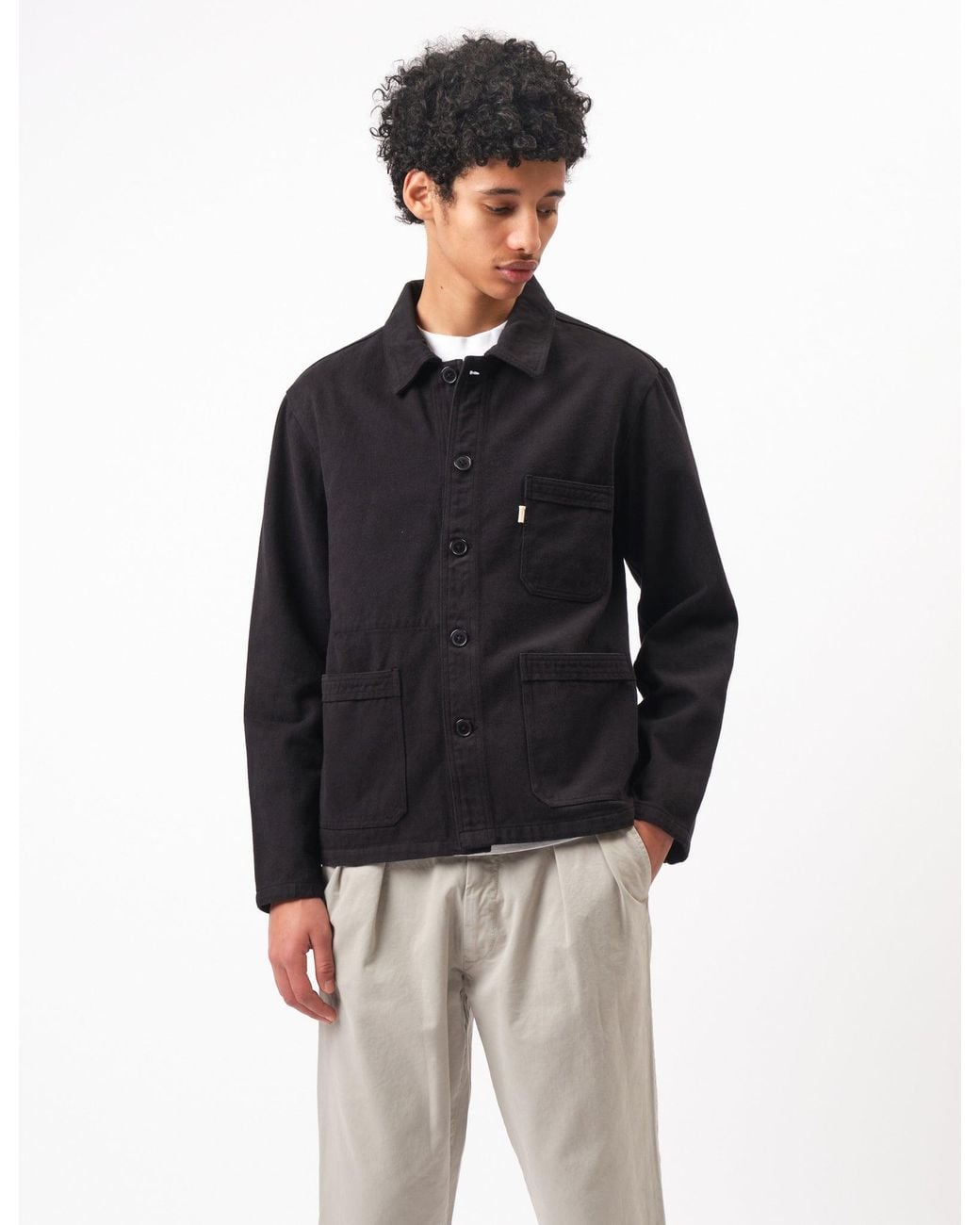 BHODE Black French Chore Jacket Mk.Ii for men
