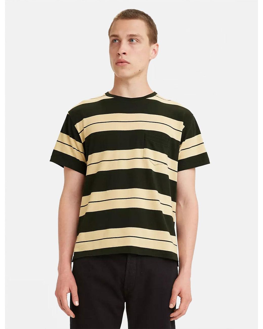 Levi's Cotton Levis Vintage Clothing 1940's Split Hem Striped T-shirt ...