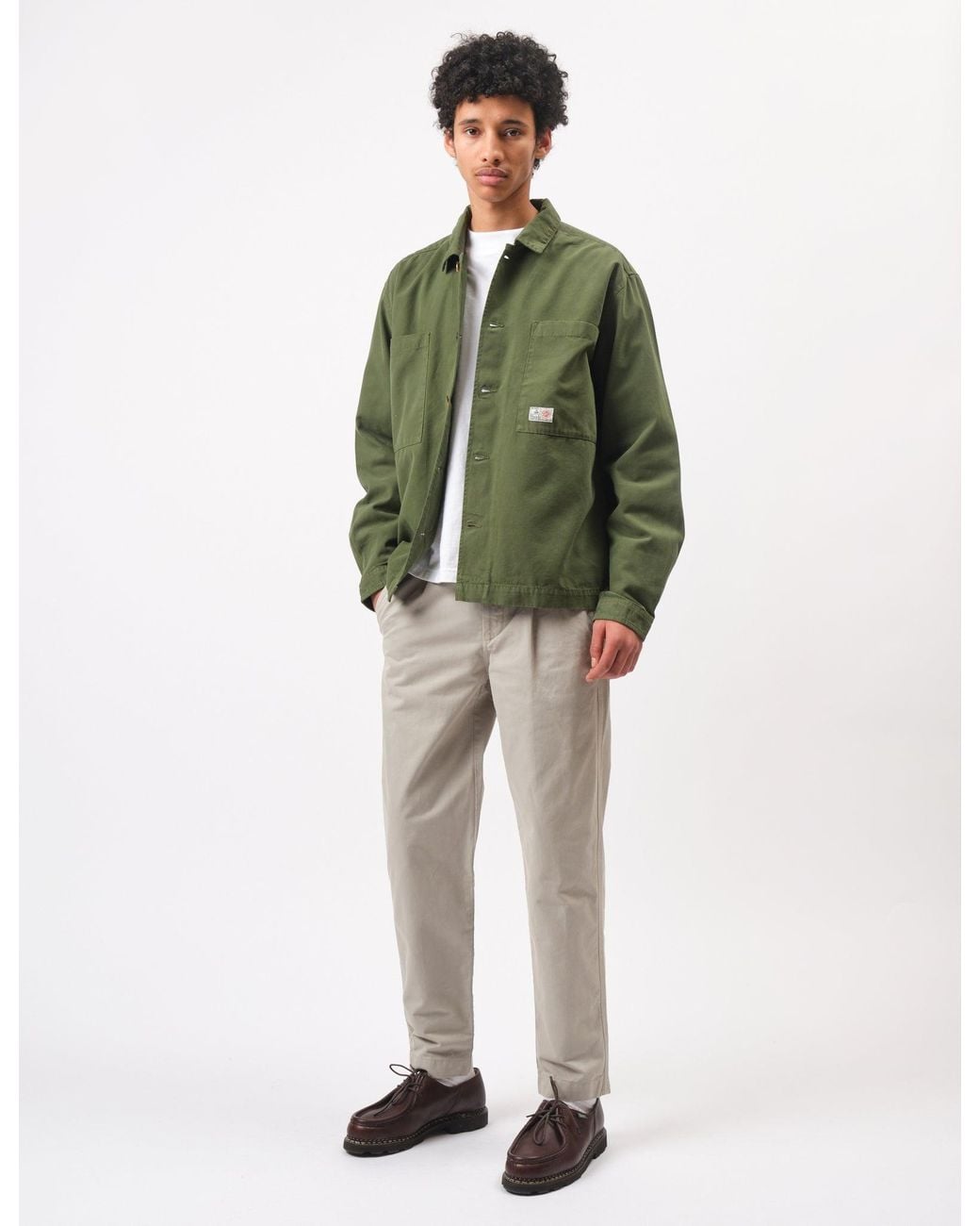 BHODE Green Hunting Overshirt Twill for men