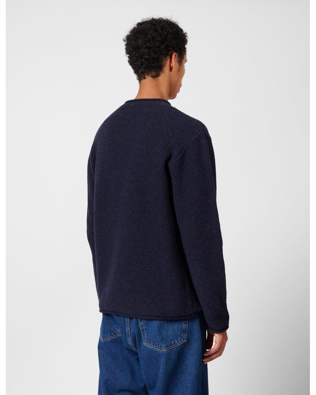 FINISTERRE Blue Barents Jumper (Wool Mix) for men