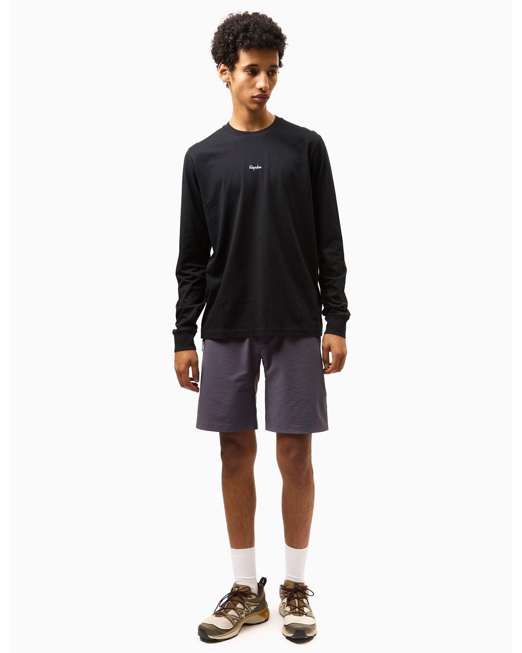 Rapha Black Long Sleeve T-Shirt (Cotton) for men