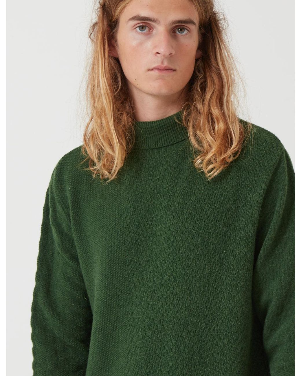 Oliver Spencer Green Talbot Roll Neck for men