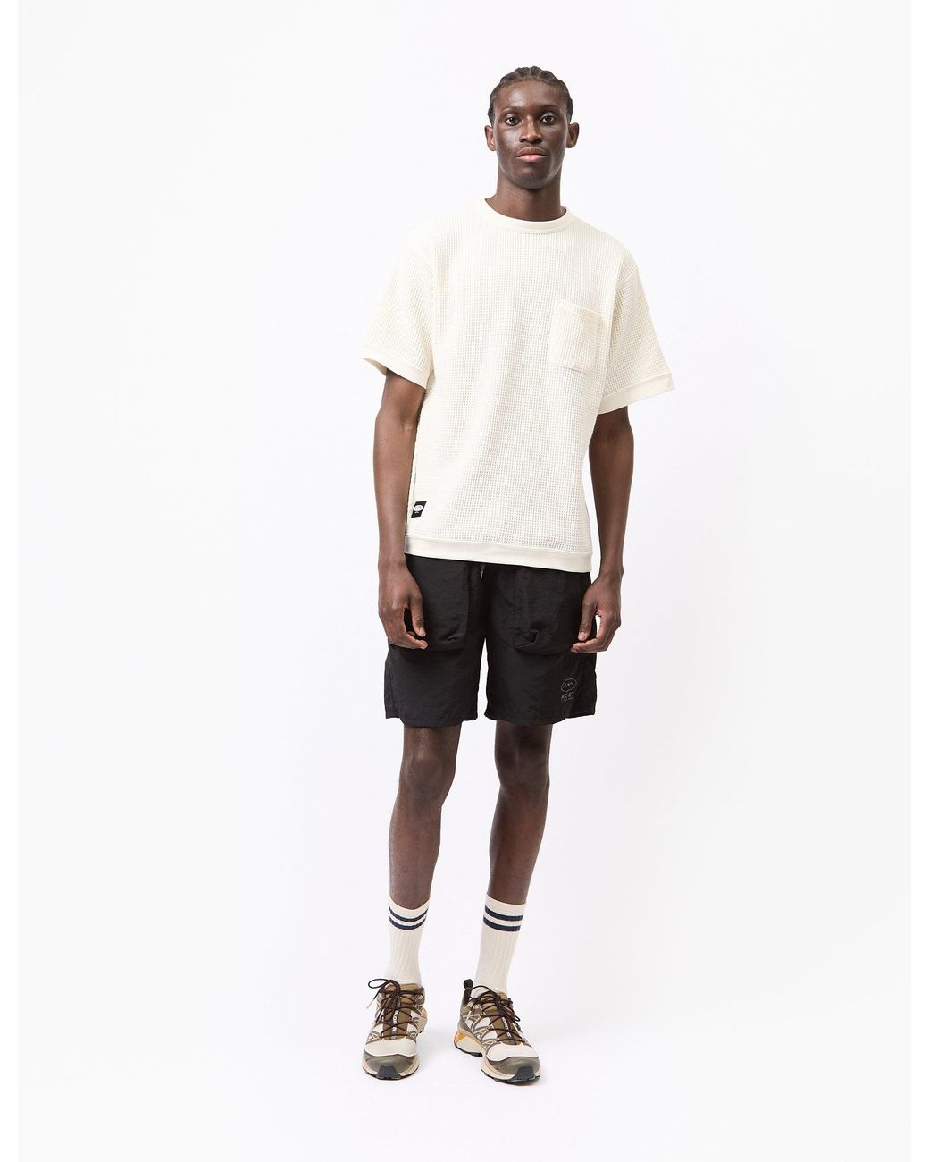 Manastash White Snug Thermal T-Shirt for men