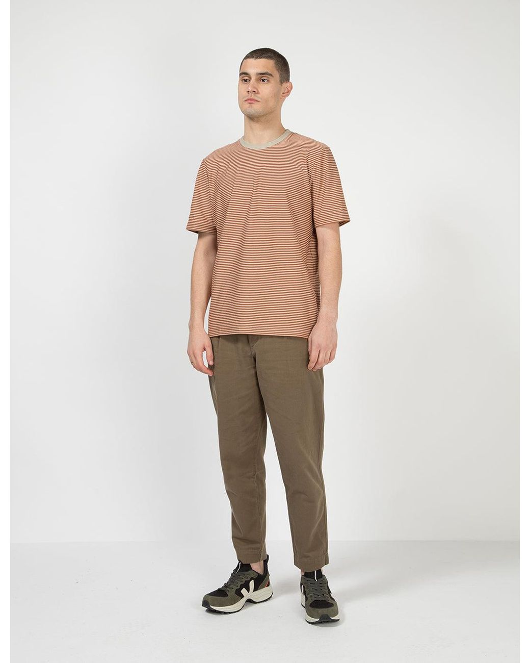 Folk Natural Folk 1X1 Stripe Tee for men