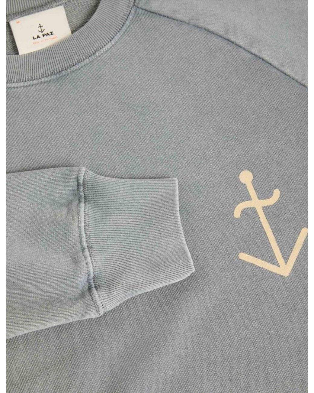 Laz Paz Gray La Paz Cunha Logo Sweatshirt for men